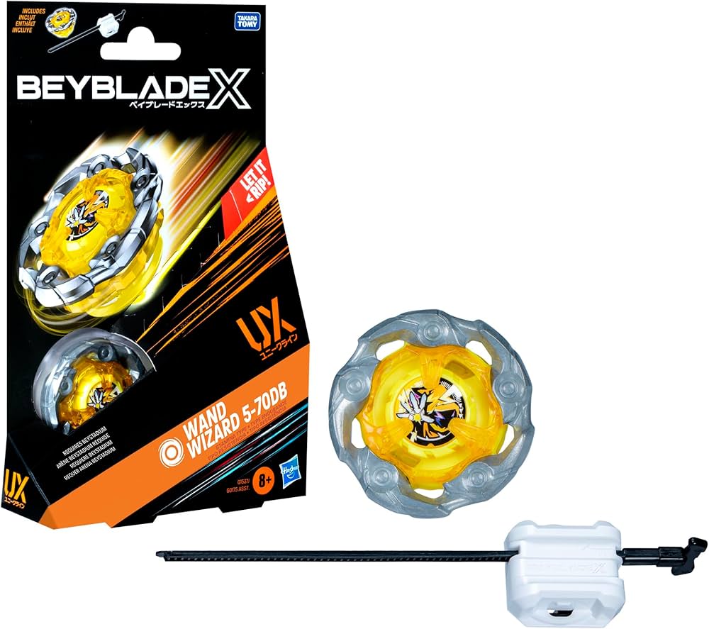 Buy Beyblade X Wand Wizard 5-70DB UX Starter Pack Set with Stamina